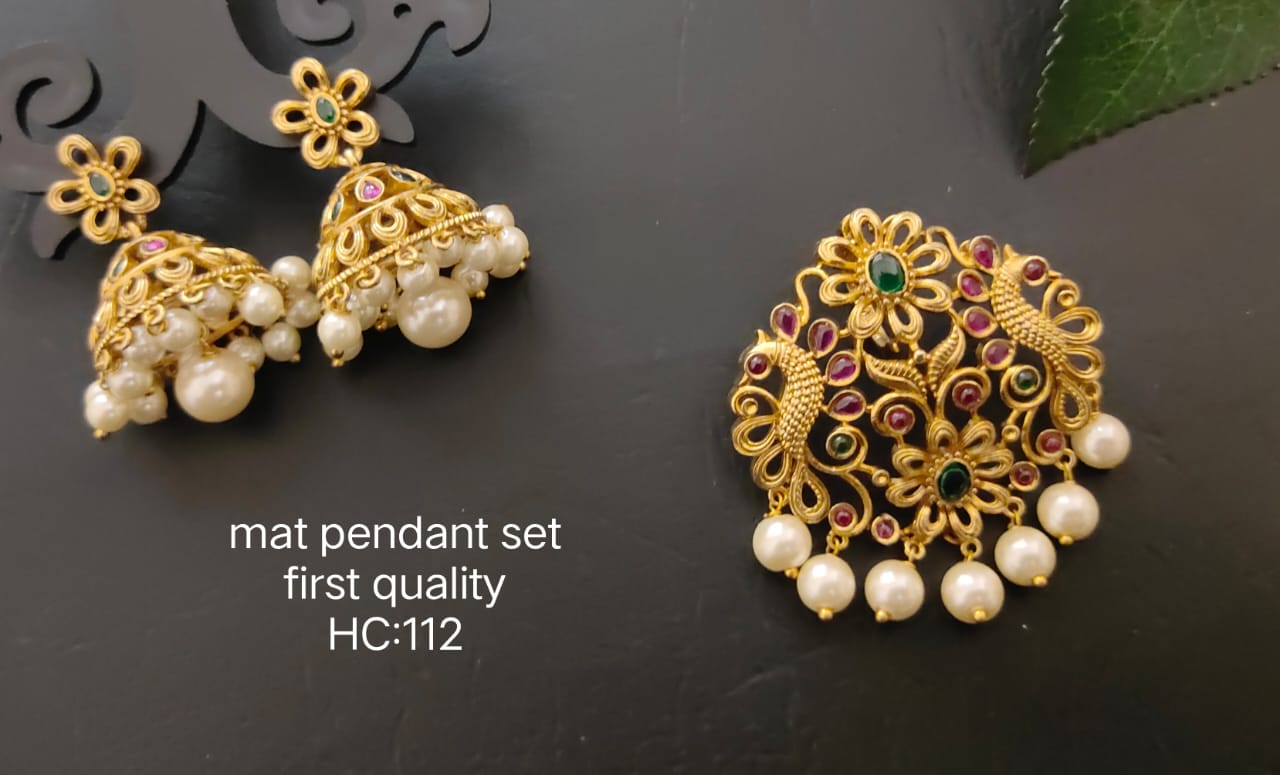 Bold Gold Matte Jhumka Earrings - Orne Jewels - 3103692