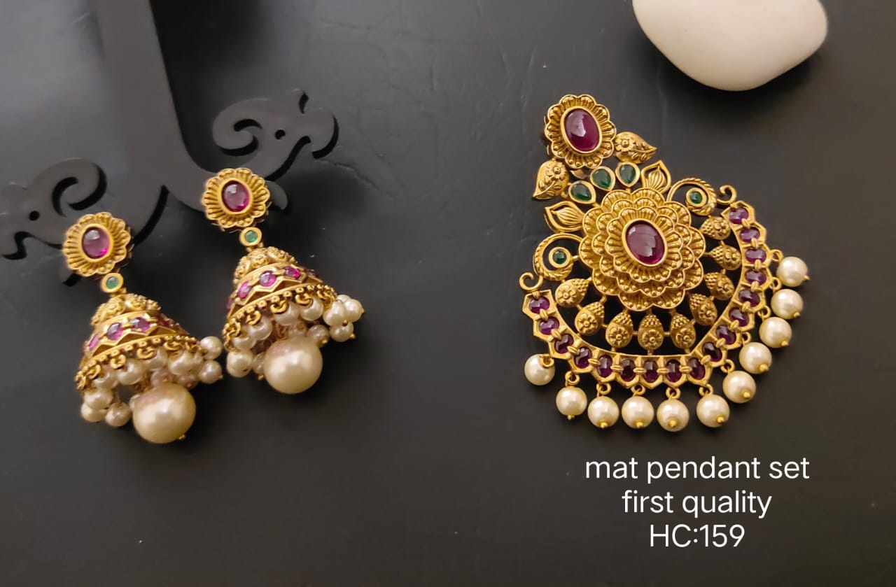 jhumka pendant set