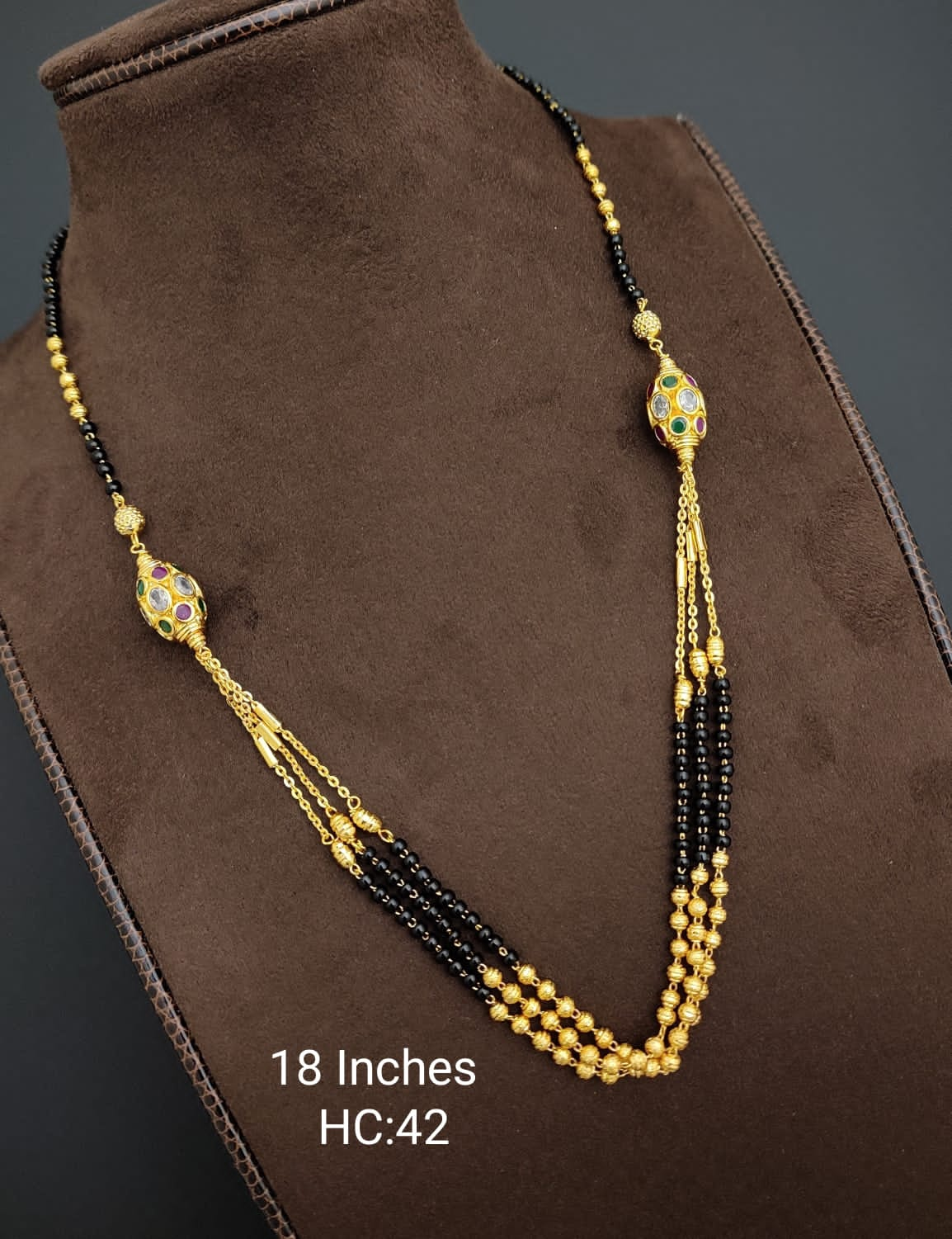 golden beads chain designs