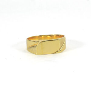 TV Style Ring for Men Plain Design