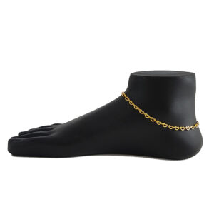 Love Heart Linking Modern Anklets Simple Daily Wear Trending Payal for Kids Girls and Women