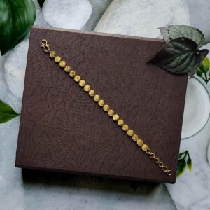Two Side Designed Round Linked Trending Daily Wear Bracelets for Girls and Women