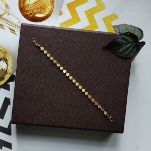 Very Simple Flat Leaf Linking Daily Wear Bracelets for Girls and Kids