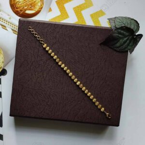 Very Small Leaf Love Linked Lite Weight Trending Daily Wear Bracelets for Girls and Women