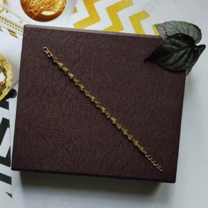Small Lotus Flower Linked Simple Daily Wear Bracelets for Girls and Women