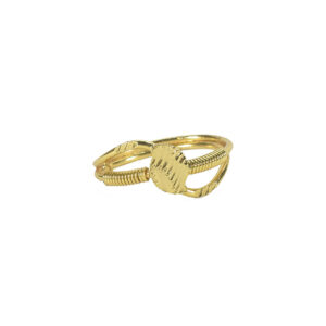 Spring Designed 2 Line Ring for Women's & Girls