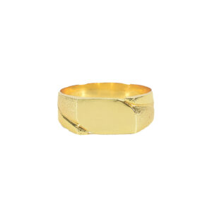 TV Style Ring for Men Small Plain Design