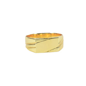 TV Style Ring for Men Cros Large Plain Design