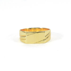 TV Style Ring for Men Cros Plain Design