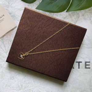 Trending Love Pendant Love Fish Designed Simple Necklace with Small width Sachin Chain College Necklace for Kids Girl and Women