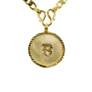 Alphabet Round Pendent For Women/Men Simple Letter