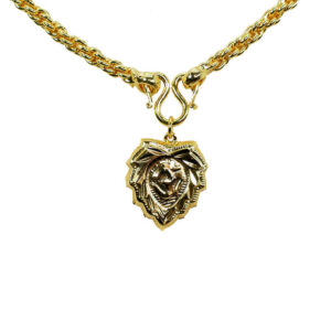 Leaf Om Thali Small Miller Designed Pendant - Traditional Kerala Mangalsutra