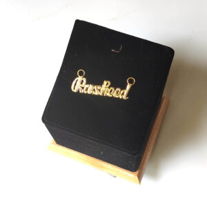 Name Locket Gold Plated Personalized Name Designed Lockets - Rasheed Name Locket