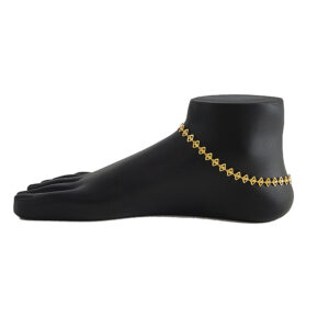 Oval Miller Design Linking Anklets Lite Weight Payal for Party Wear for Kids Girls and Women