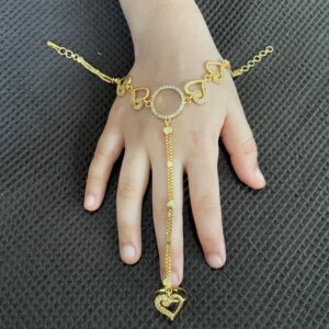 Paragon Heart Shape One Finger Chain Band For Women