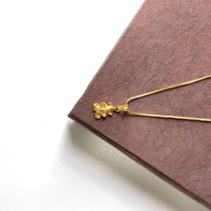 Great Ganesh God Locket - Gold Plated Ganesha Hindu Religious Jewelry Collections with Nice Box Chain for Boys and Men's