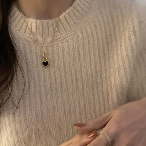 White Heart Necklace