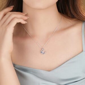Blue Stone Moon Necklace