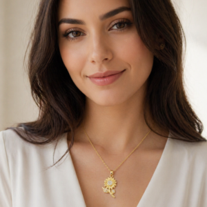 Sunflower Pendant Necklace