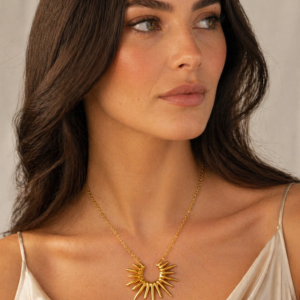 Sun Rays Pendant Necklace