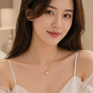 Gold Winged Heart Pendant Necklace