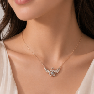 Feather Crown Shape Korean Necklace