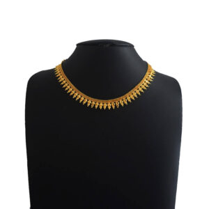 Gold Style Mini Bud Necklace Flower Cut