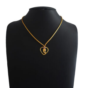 LOVE Pendant with Vilote Single Stone & Big Mango