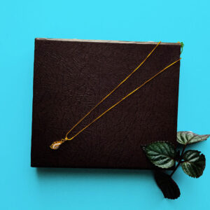 White Stone Designer Flower Pendant Necklace - Teenage Collection