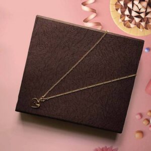 Parrot Green Stone Love Pendant Necklace with Small Width Sachin Chain M Letter Pendant Necklace for Teenage Girls and Women