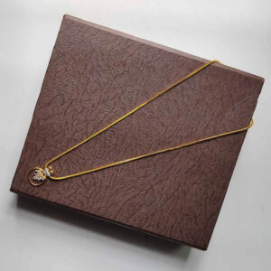Circle Style Necklace Attractive White Stone Bunch Simple Pendant for Girl and Women