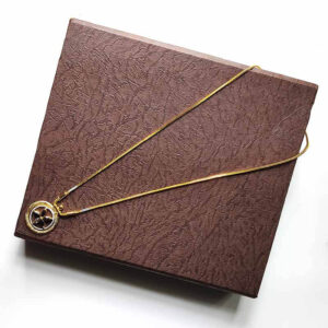 Miller Circle Yonder Star Flower Classic Pendant Black Stone Simple Necklace for Girl and Women